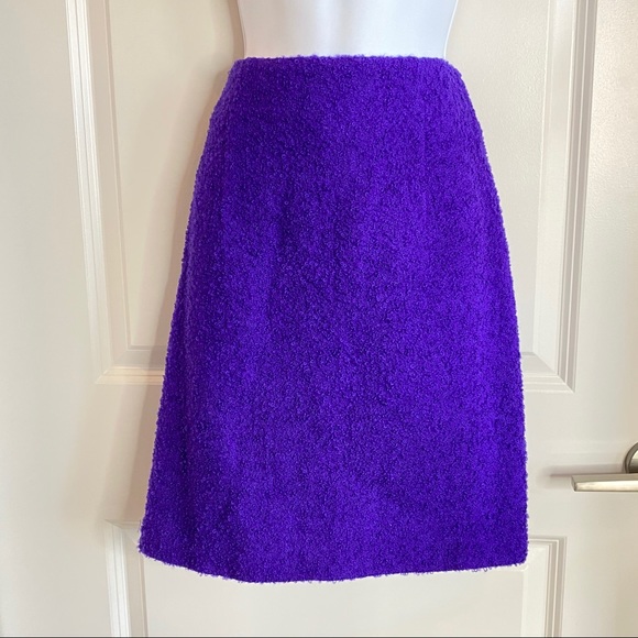 Beautiful Textured Banu Purple Boucle Skirt 12 - Picture 6 of 12
